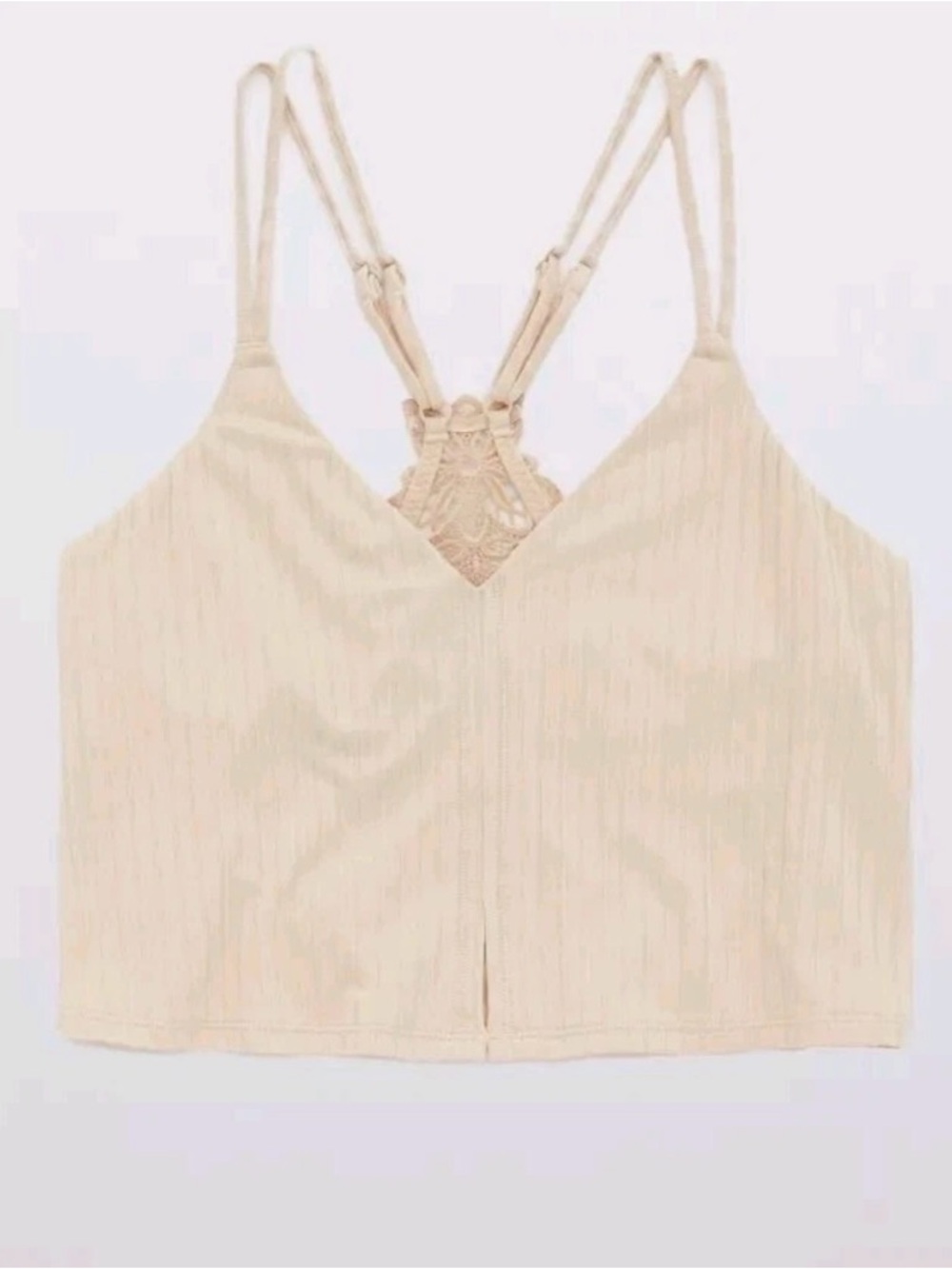 NWT Aerie Ribbed Crop Top Bralette Size Small
